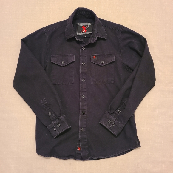 Milwaukee Leather Other - Milwaukee Leather MNG11655 Men's Solid Black Long Sleeve Cotton Flannel Shirt